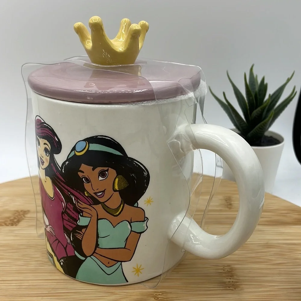 Disney 6 Princess Ceramic Mug with Crown Lid; 18 oz - Picture 7 of 10